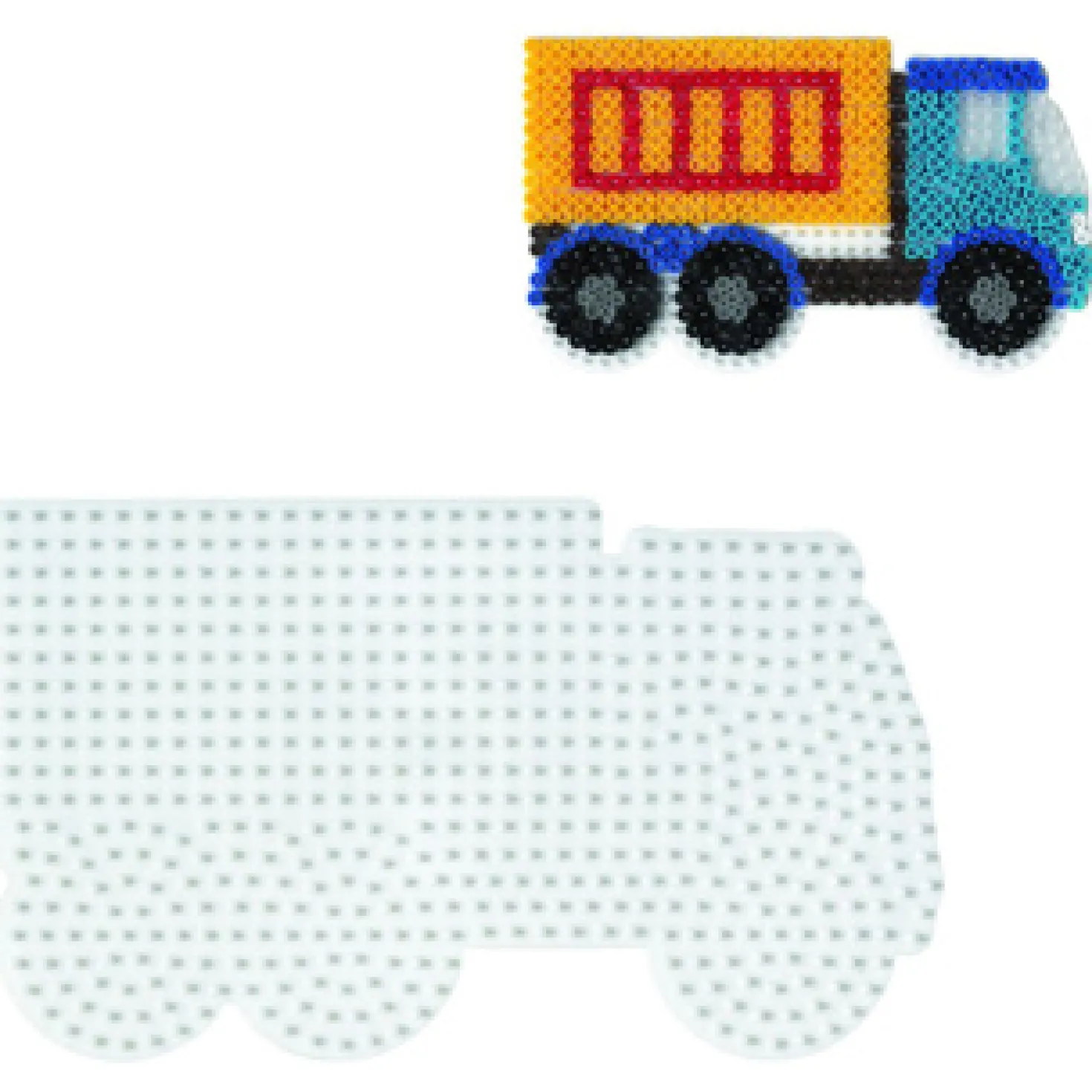 Hama Strijkkralen Grondplaat Truck Wit