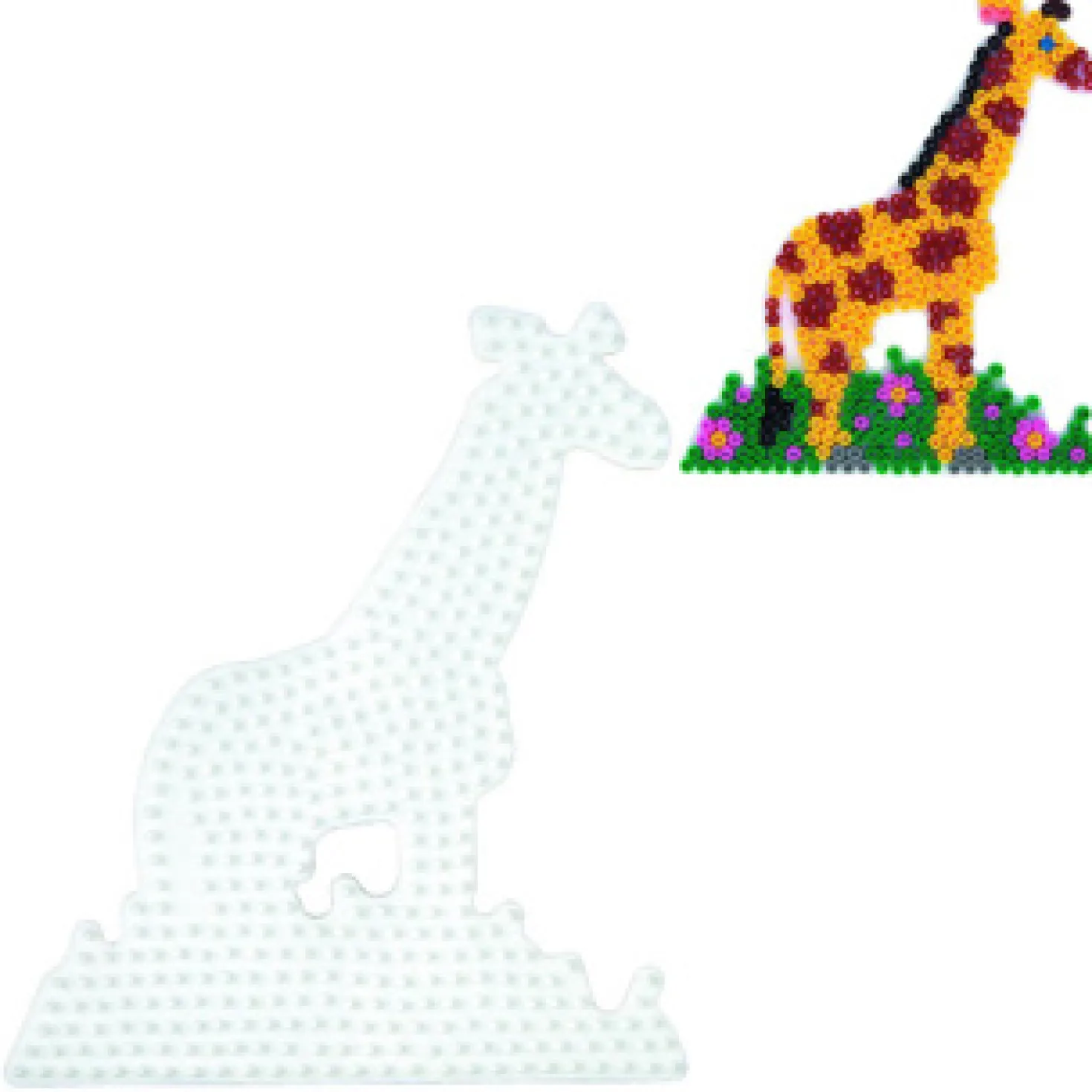 Hama Strijkkralen Grondplaat Giraffe Wit