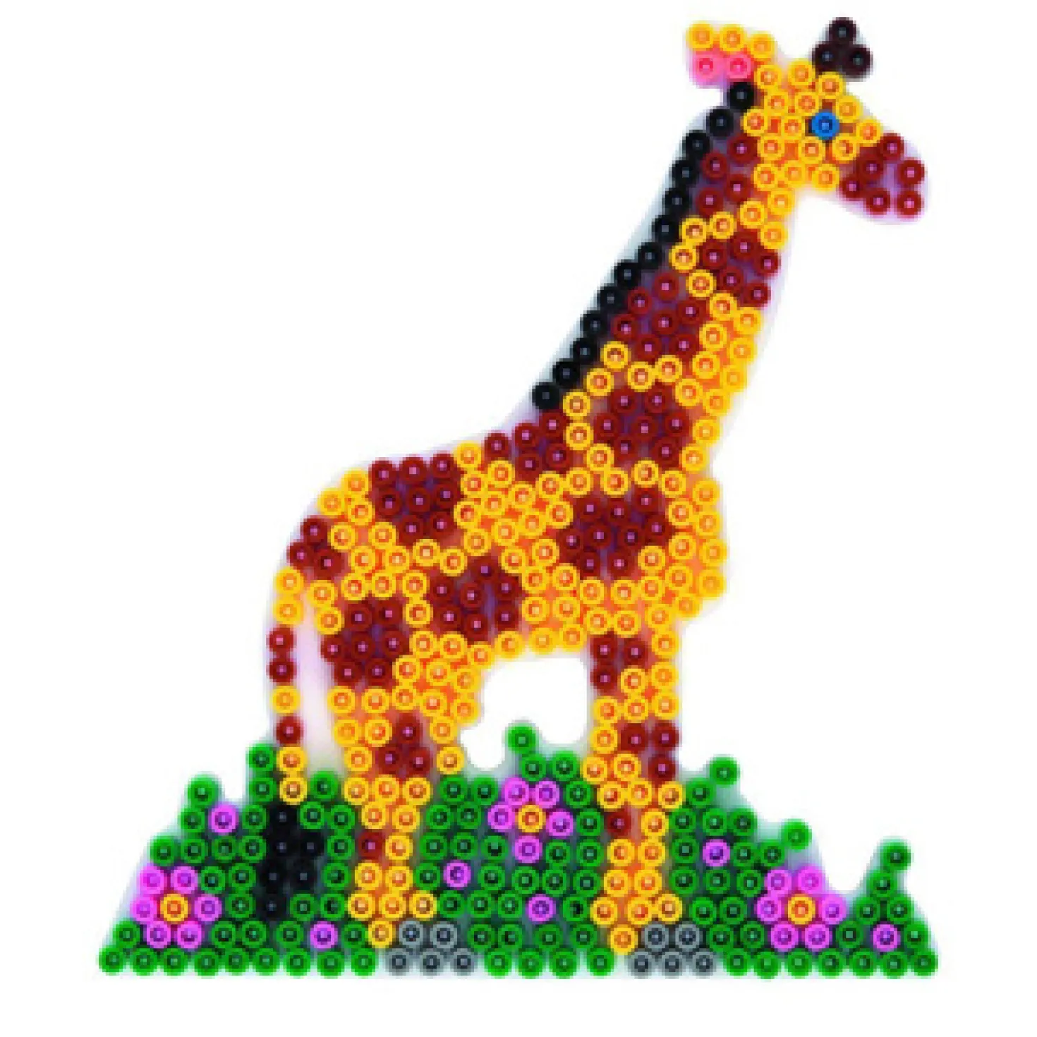 Hama Strijkkralen Grondplaat Giraffe Wit