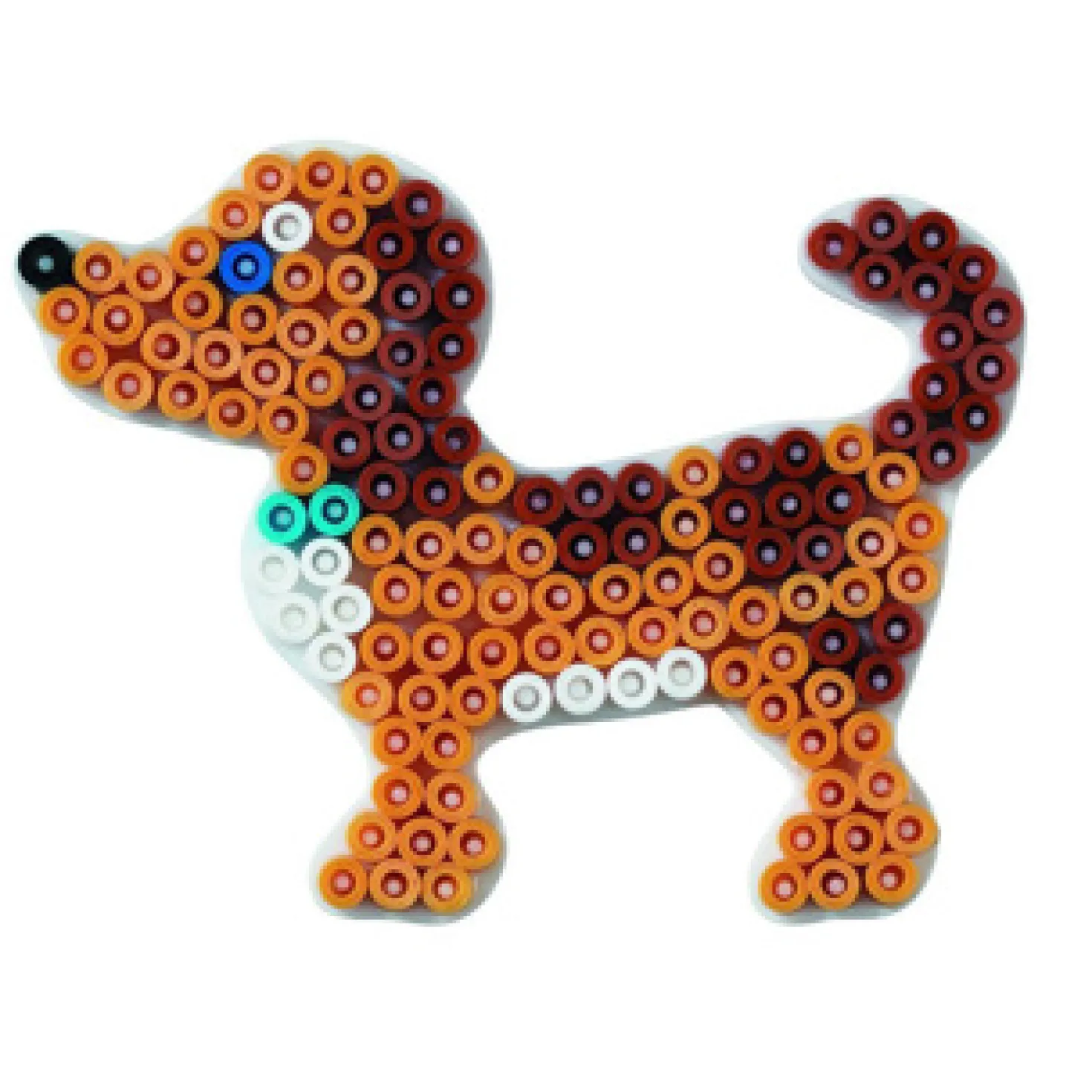 Hama Strijkkralen Grondplaat Hond 2 Wit