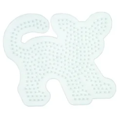 Hama Strijkkralen Grondplaat Kat Wit