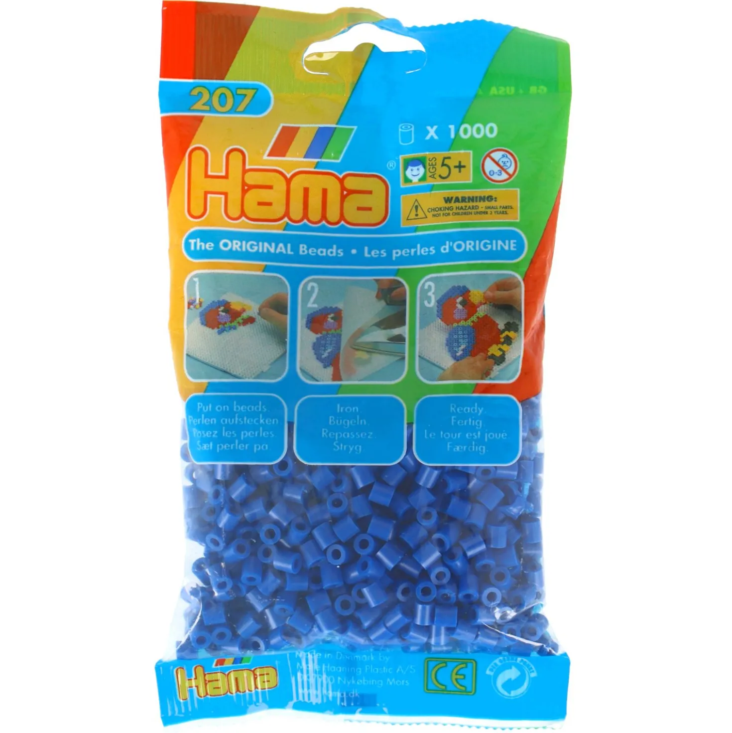 Hama Strijkkralen 1000 Stuks Donkerblauw