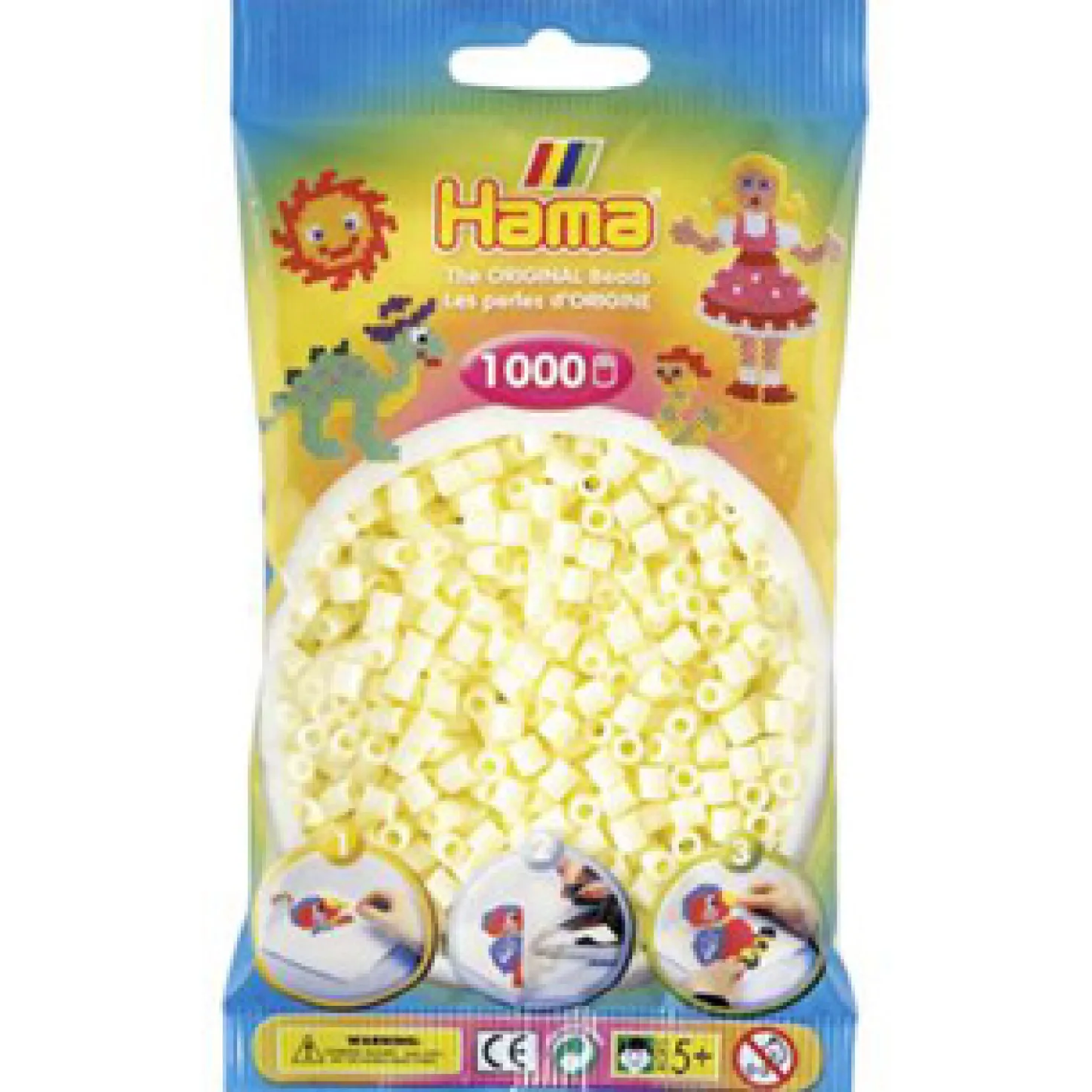 Hama Strijkkralen 1000 Stuks Ivoor
