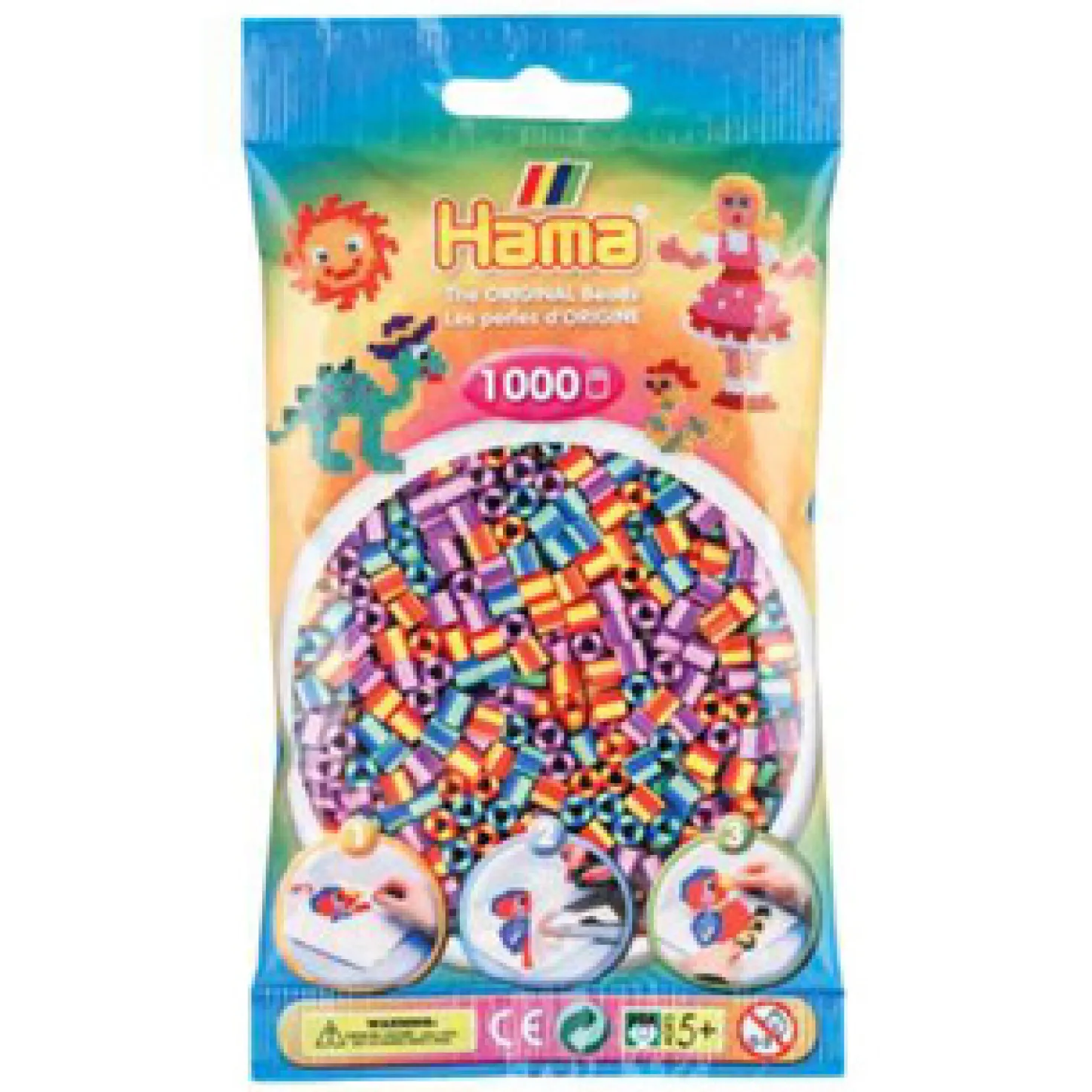 Hama Strijkkralen 1000 Stuks 2 Kleurig Gemixed