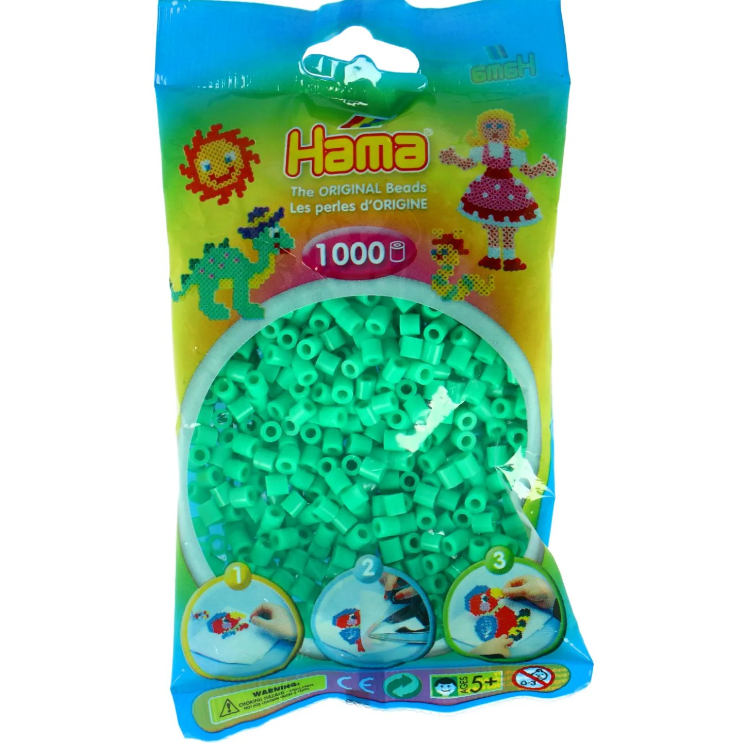 Hama Strijkkralen 1000 Stuks Mint