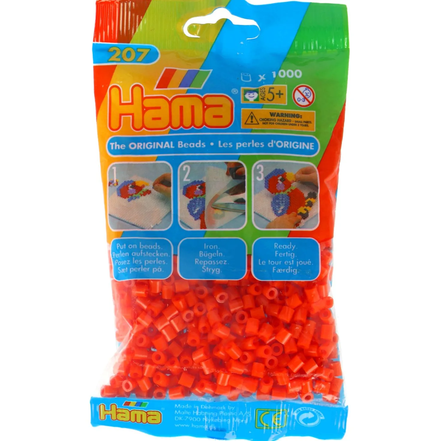 Hama Strijkkralen 1000 Stuks Oranje
