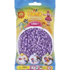 Hama Strijkkralen 1000 Stuks Paars Pastel