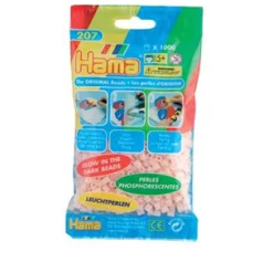 Hama Strijkkralen 1000 Stuks Rood Glow