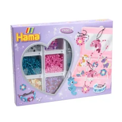 Hama strijkkralen 2400 stuks sieradenset paars