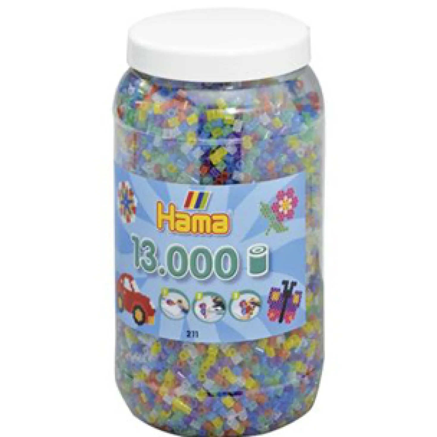 Hama Strijkkralen Ton Met 13000 Stuks Glitter