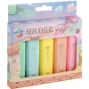 5 Highlighters Markeerstiften Pastel 12 x17,5 cm