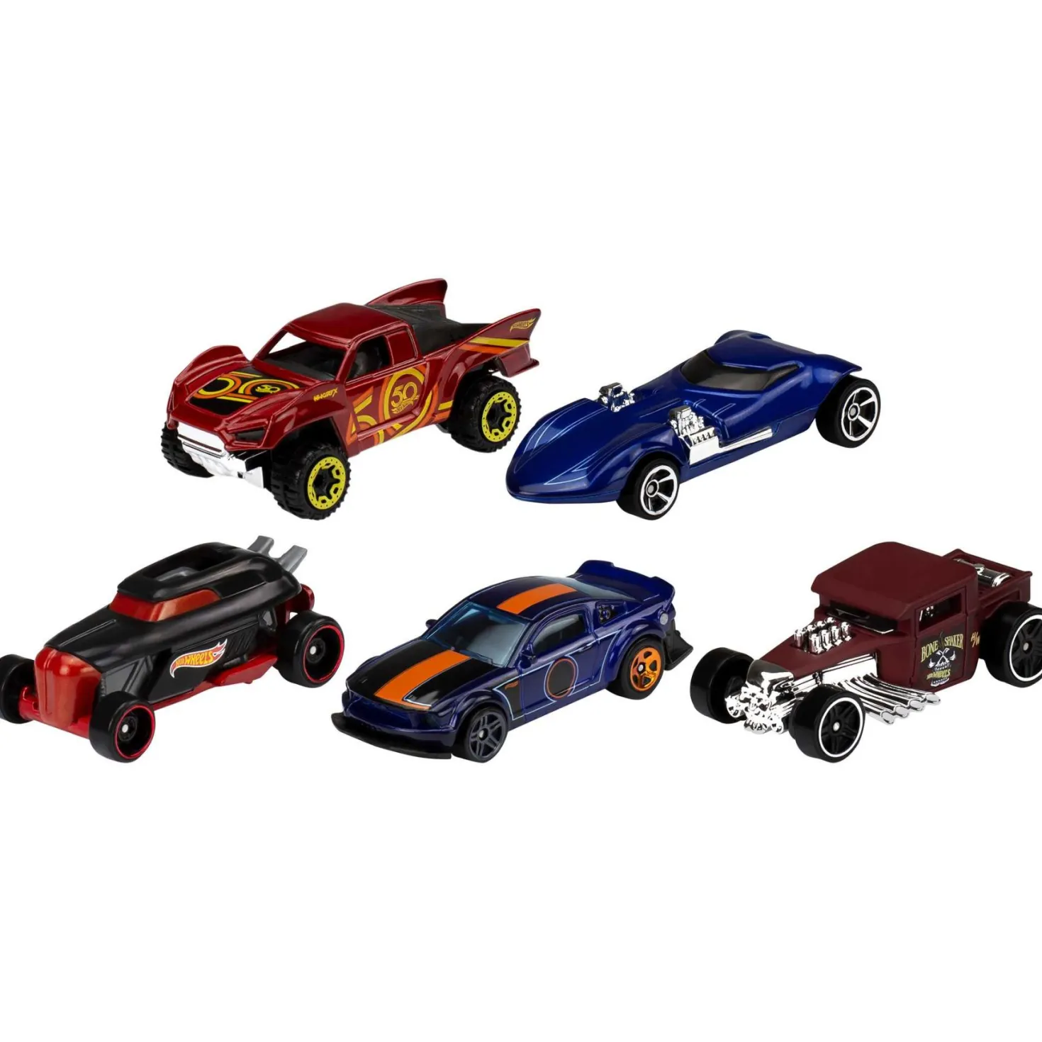 Hot Wheels Auto Diecast 5-Pack Assorti