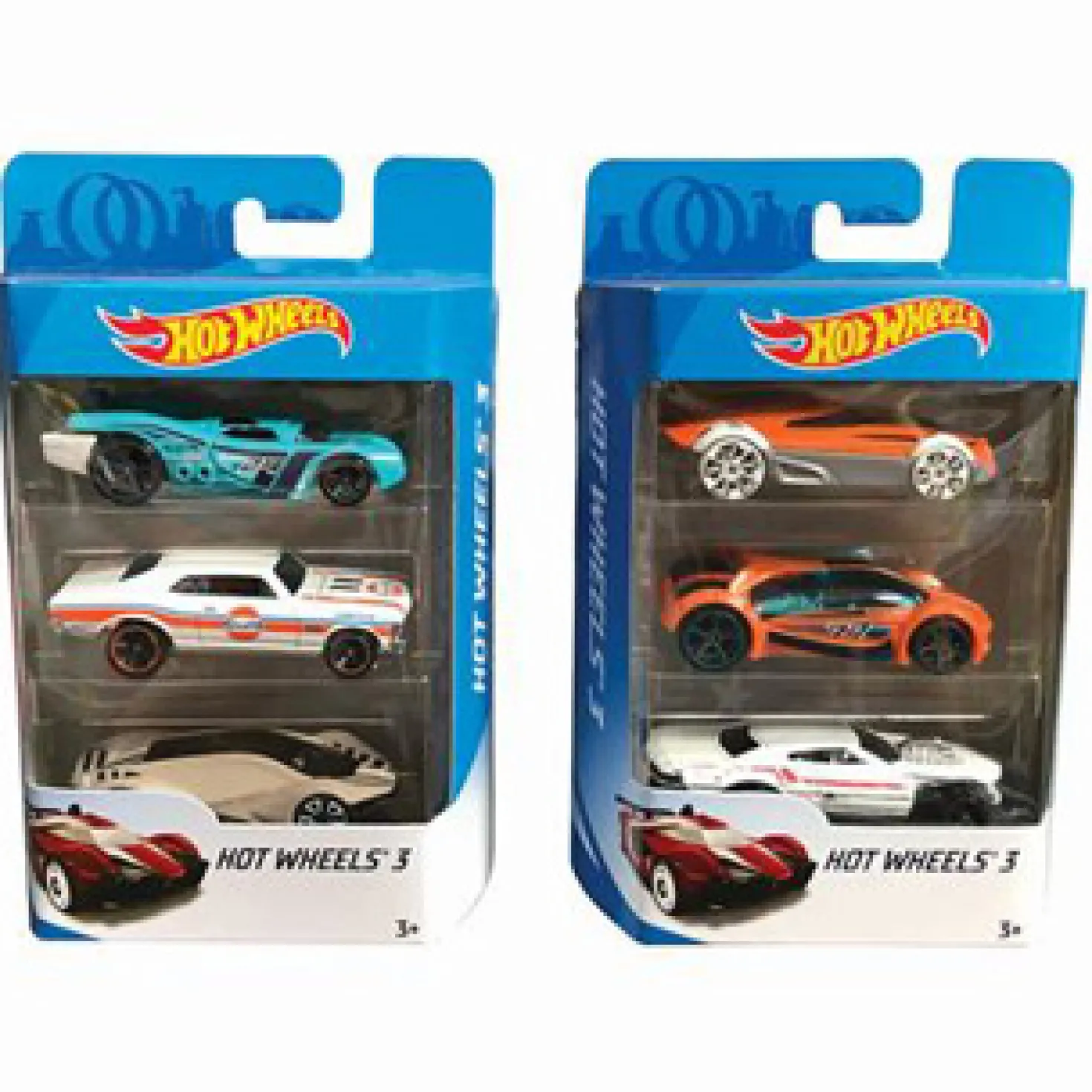 Hot Wheels Auto Diecast 3-Pack Assorti