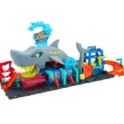 Hot Wheels City Ultra Shark Car Wash