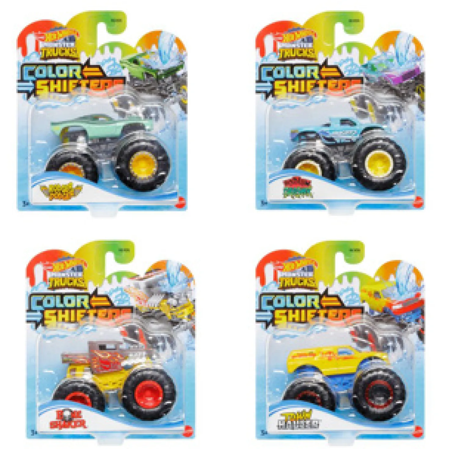 Hot Wheels Monster Trucks Color Shifters Assorti