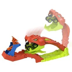 Hot Wheels monster trucks snake slam takedown track
