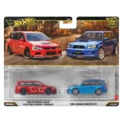 Hotwheels Premium Mitshubishi & Subaru 2-Pack