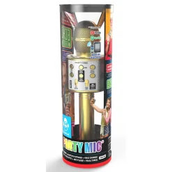 Idance bluetooth party microfoon goud