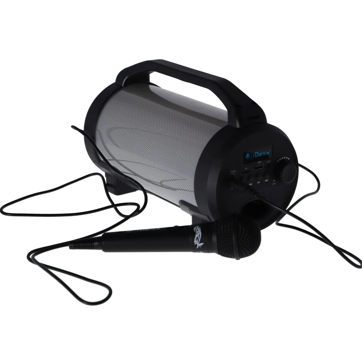 Idance party speaker cyclone met microfoon