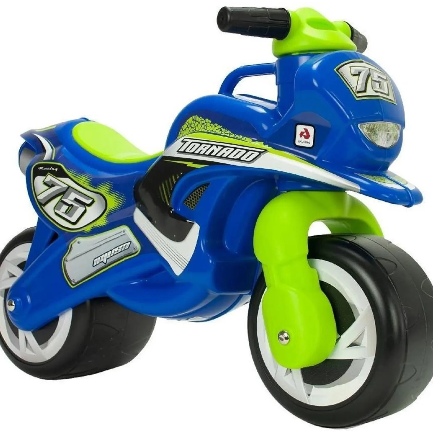 Injusa loopfiguur bike Tornado blauw/groen