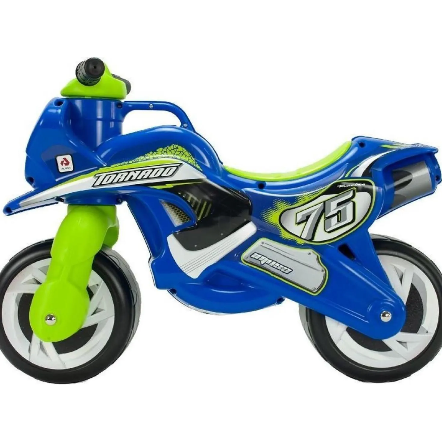 Injusa loopfiguur bike Tornado blauw/groen