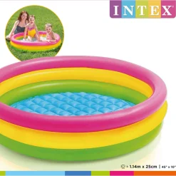 Intex Zwembad Baby Sunset 3 Rings 114 X 25 Cm