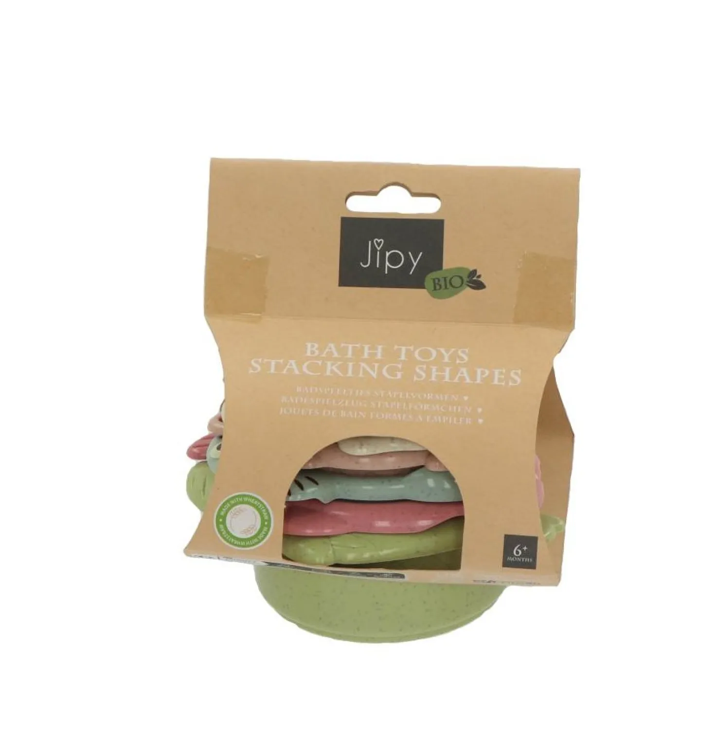 Jipy bioplastic Stapel Vormen Badspeeltjes