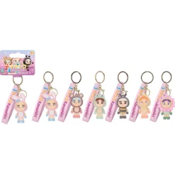 Kanashiko 3D Sleutelhanger 6,5cm + Strap 6 assorti (Flocked)
