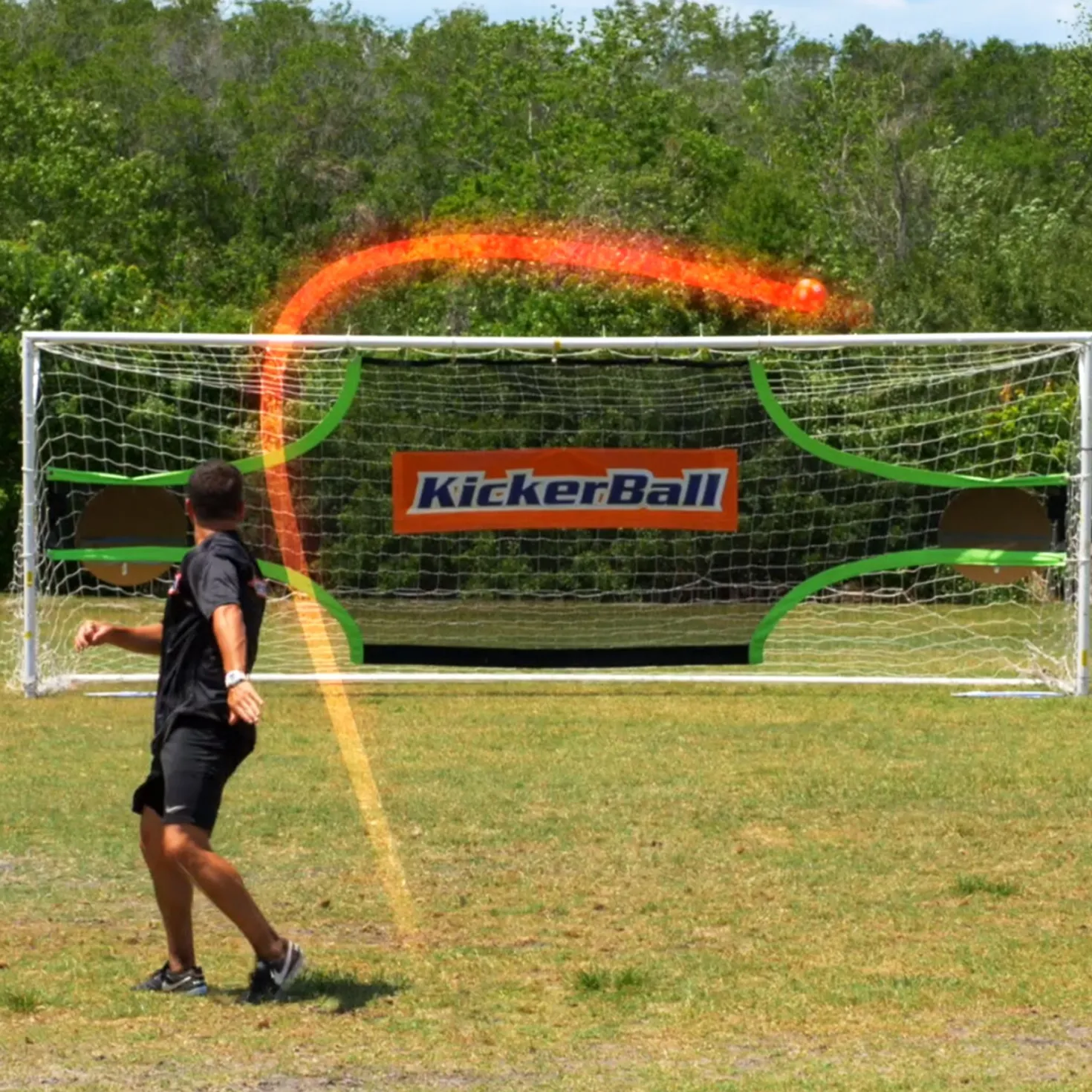 Kickerball Voetbal oranje maat 4