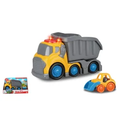 KiddyGo dumptruck met licht en geluid 19,5 cm