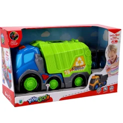 Kiddy Go vuilniswagen met licht en geluid 31 cm