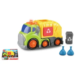 KiddyGo vuilniswagen met licht en geluid 19,5 cm