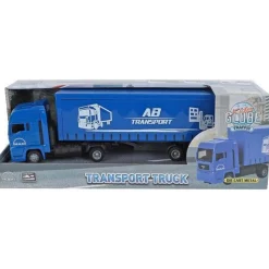 Kids Globe Man vrachtwagen met oplegger 30cm