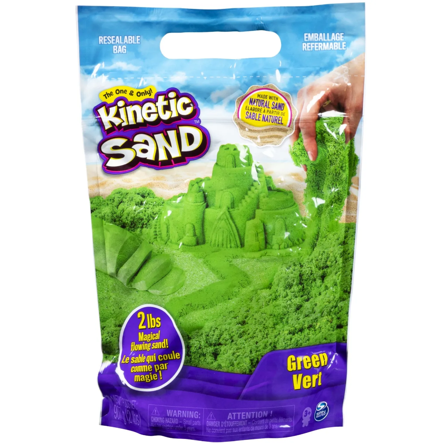 Kinetic Sand Colour Sand Bag Green (907 G)