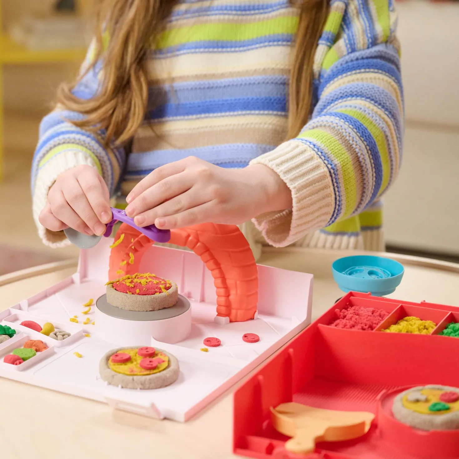 Kinetic Sand Squishpizza Set