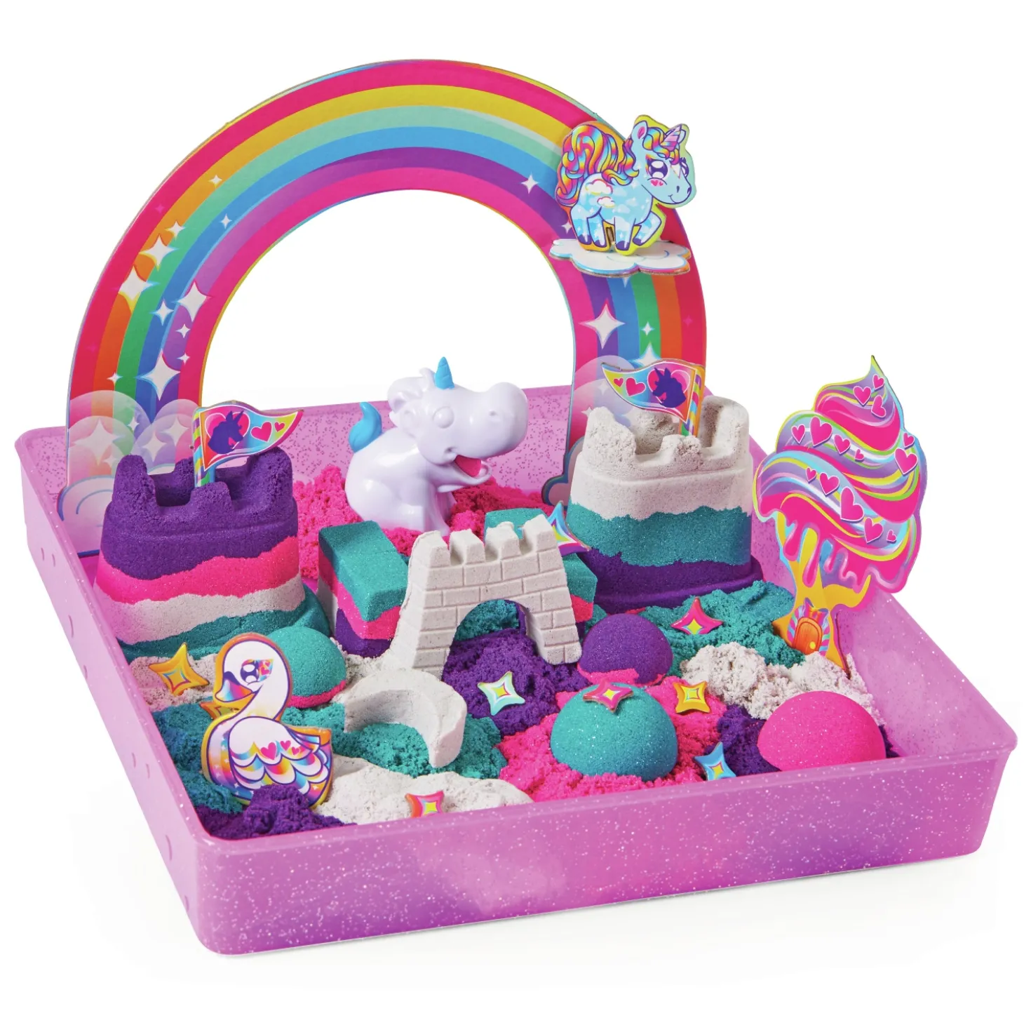 Kinetic Sand Unicorn Kingdom Playset
