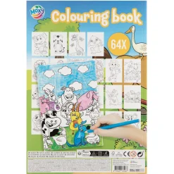Kleurboek mega A4 64 pagina's 3 assorti