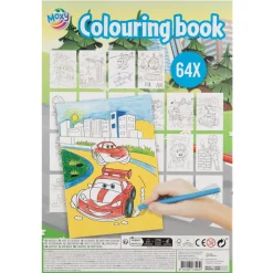Kleurboek mega A4 64 pagina's 3 assorti