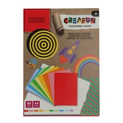 Knutselpapier A4 50 vellen Creafun
