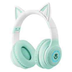 Koptelefoon bluetooth Volkano kat aqua