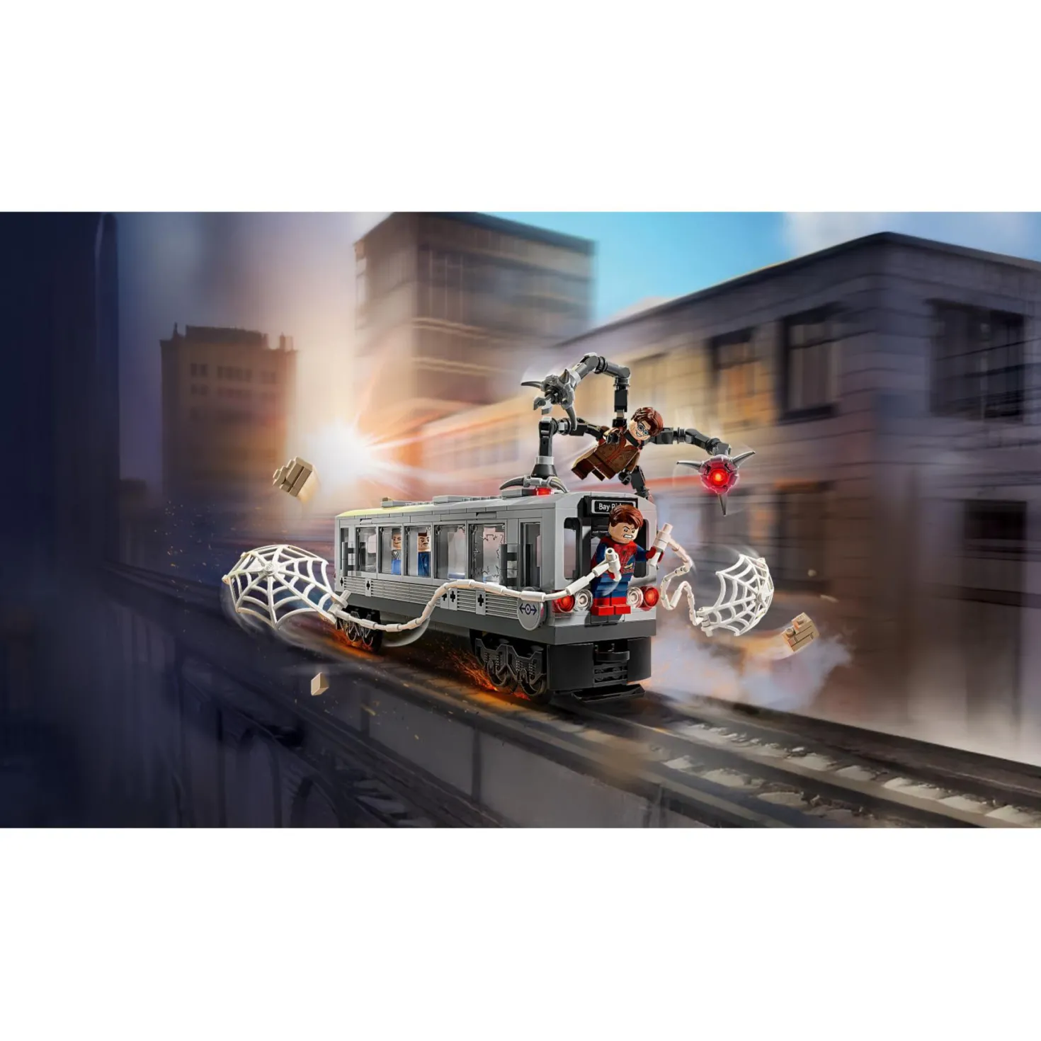 LEGO 76321 Super Heroes Marvel Spider-Man vs. Doc Ock metroscène