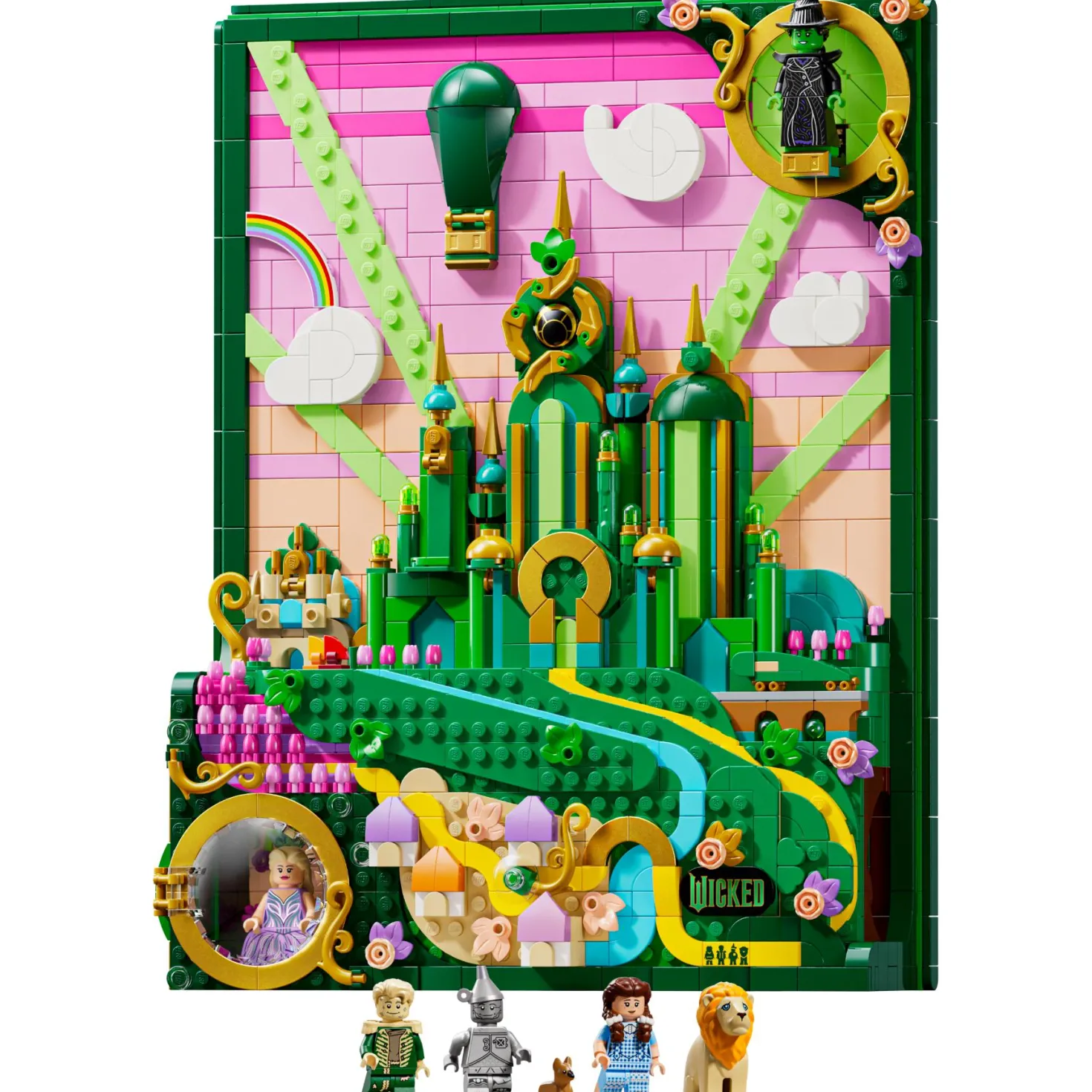 LEGO 75685 Wicked Emerald City muurkunst