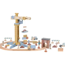 Little Dutch kraan set met treinbaan fsc