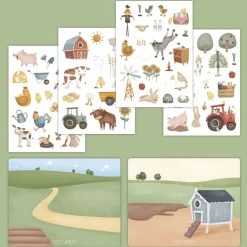 Little Dutch raamstickers boerderij