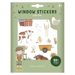 Little Dutch raamstickers boerderij