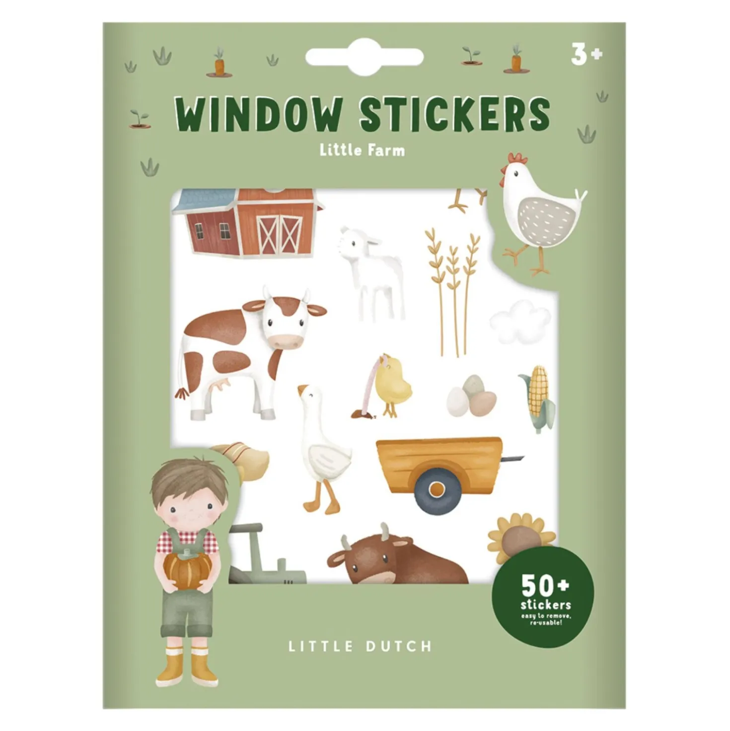 Little Dutch raamstickers boerderij