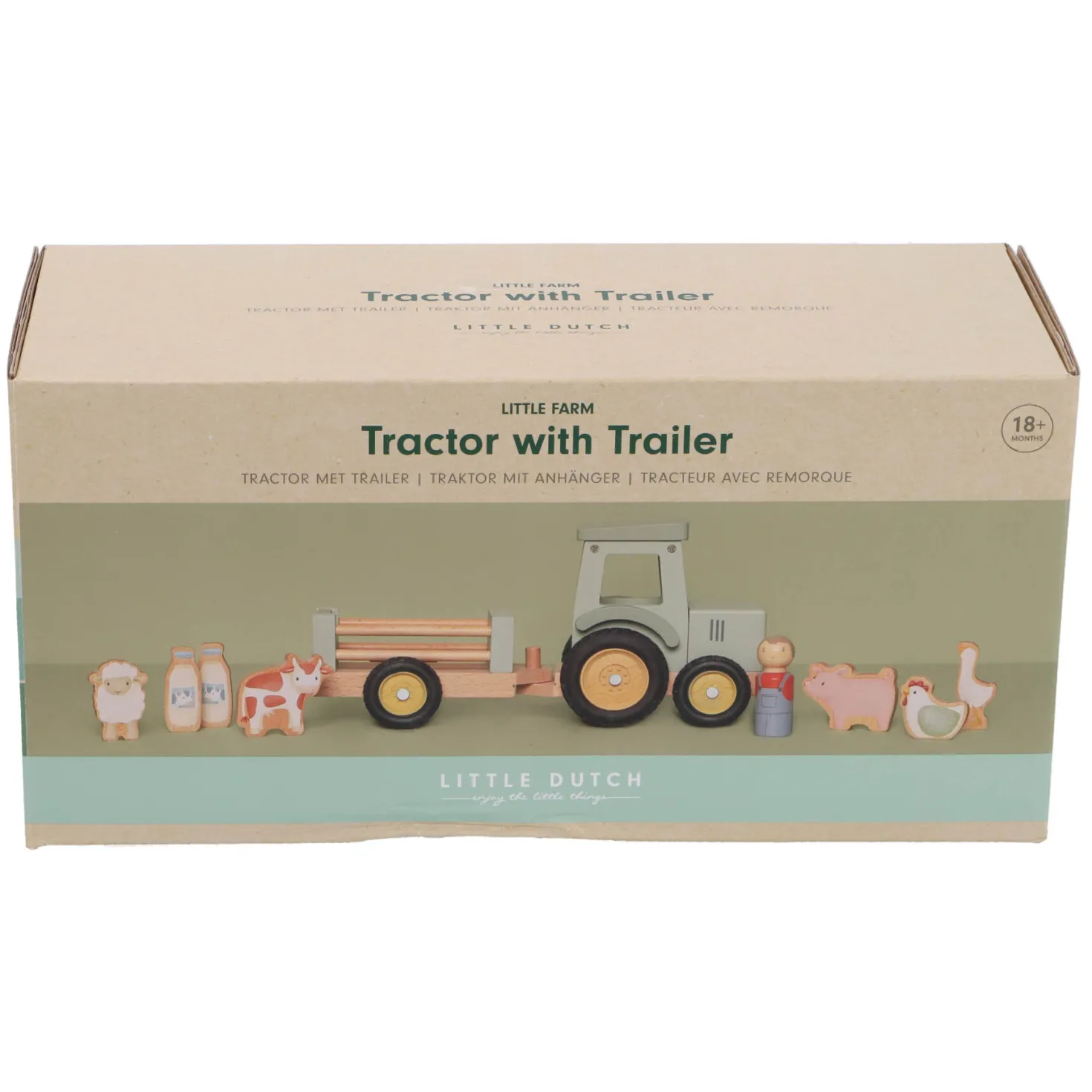 Little Farm Tractor Met Trailer