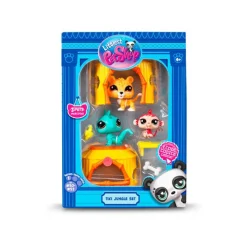 Littlest pet shop playset themed jungle 3-pack