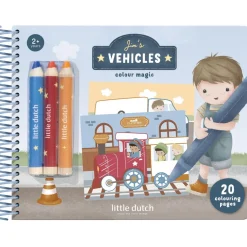 Magisch kleurboek Little Dutch Jim 30 pagina inclusief 3 krijtjes