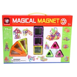 Magnetische tegels diverse vormen 77 delig 5,5 Cm